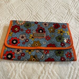 NET Hadaki floral hanging travel jewelry or cosmetics bag